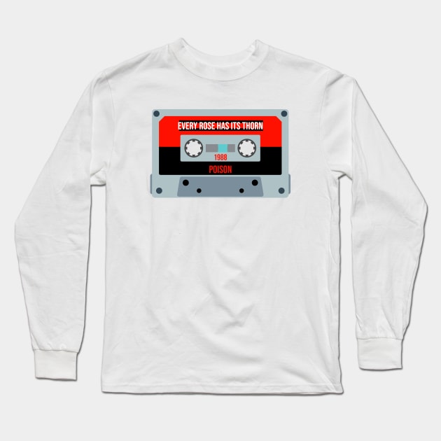 Poison Classic retro Cassette Long Sleeve T-Shirt by PowelCastStudio